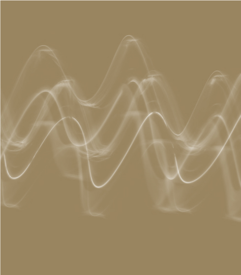 Close up image of a waveform with a sepia filter applied.