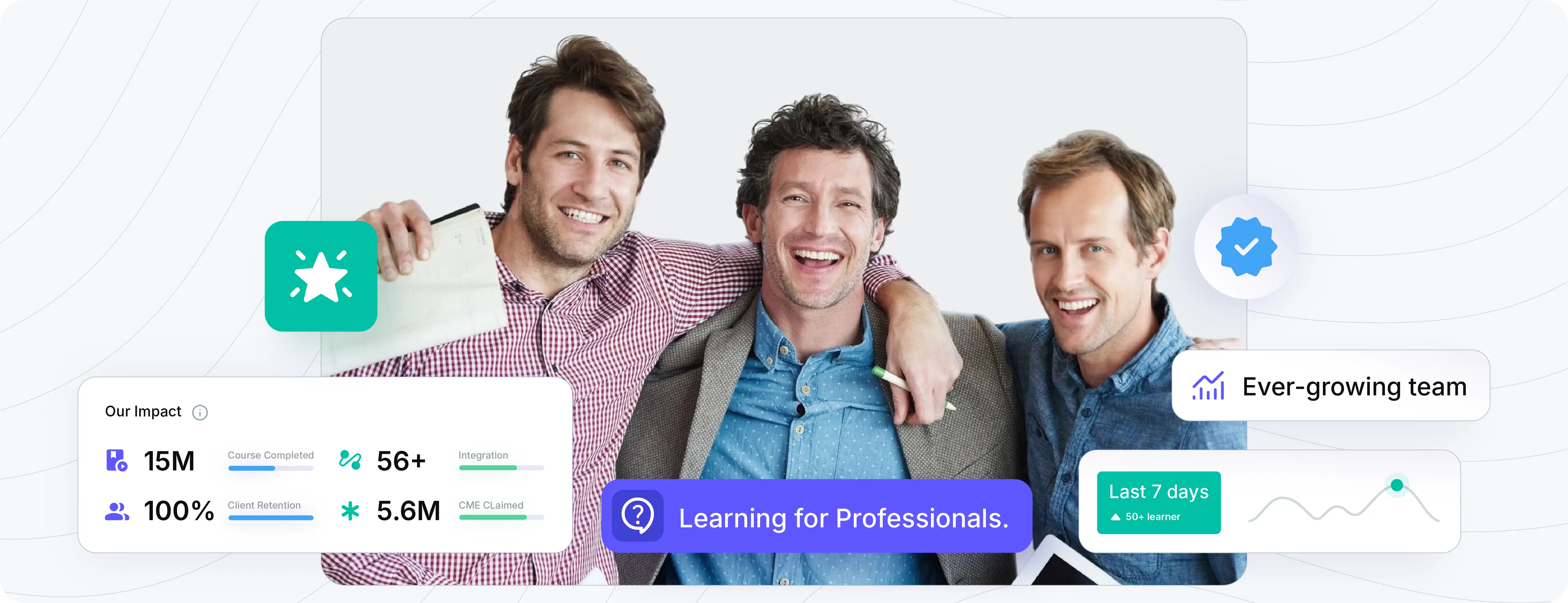 Hero section of Oasis LMS site