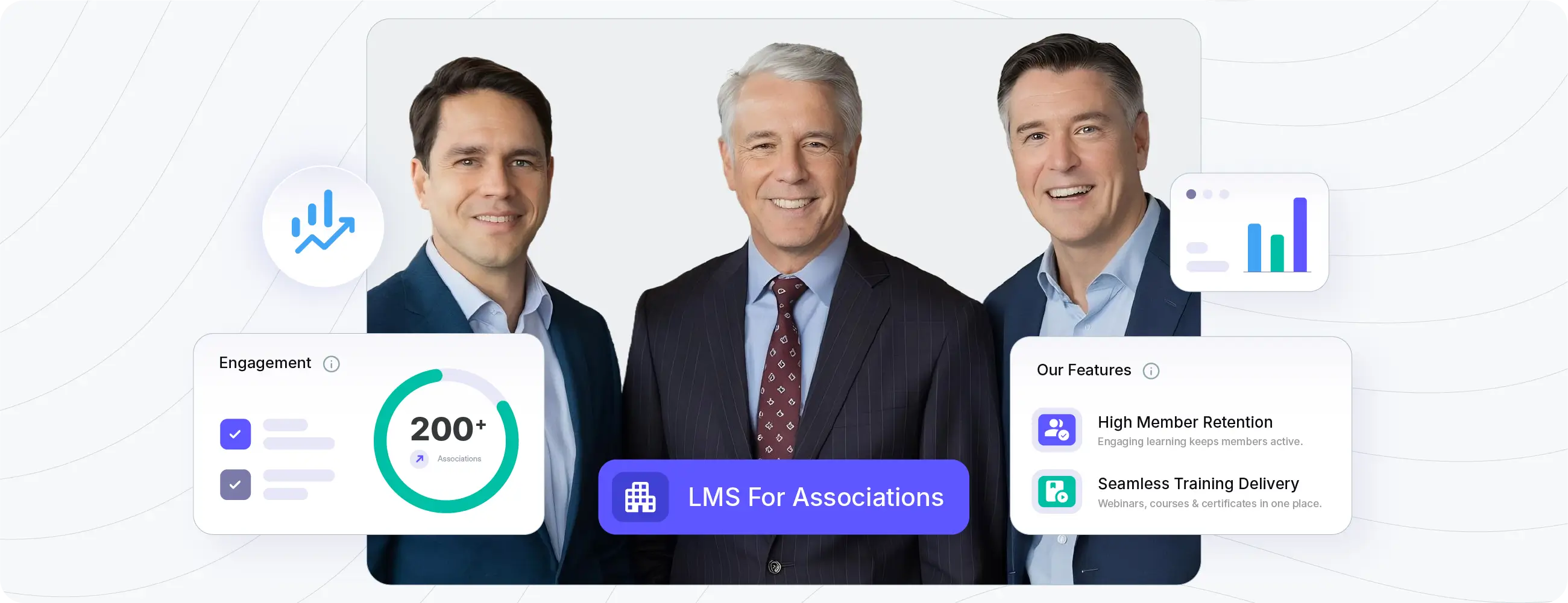 Hero section of Oasis LMS site