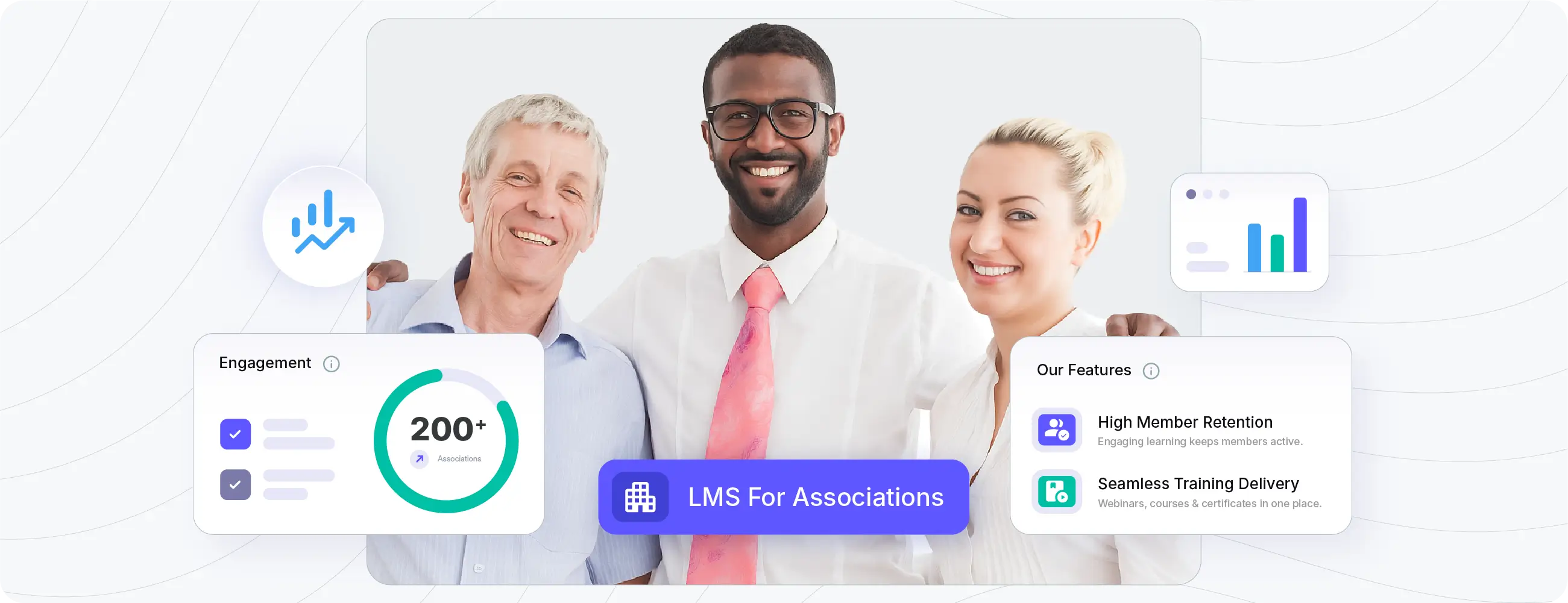 Hero section of Oasis LMS site