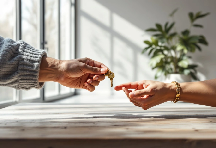 Start-to-settlement support with Monarch Buyers Agents, handing over property keys to buyers