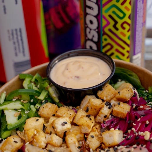 A delicious looking poke bowl