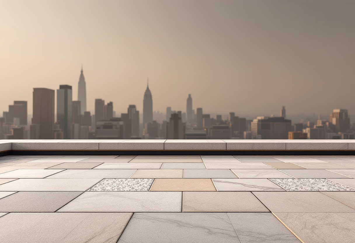 [background image] of rooftop with skyline (for a roofing contractor)