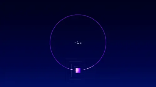 Illustration showing a Circle timeline with less than 1s