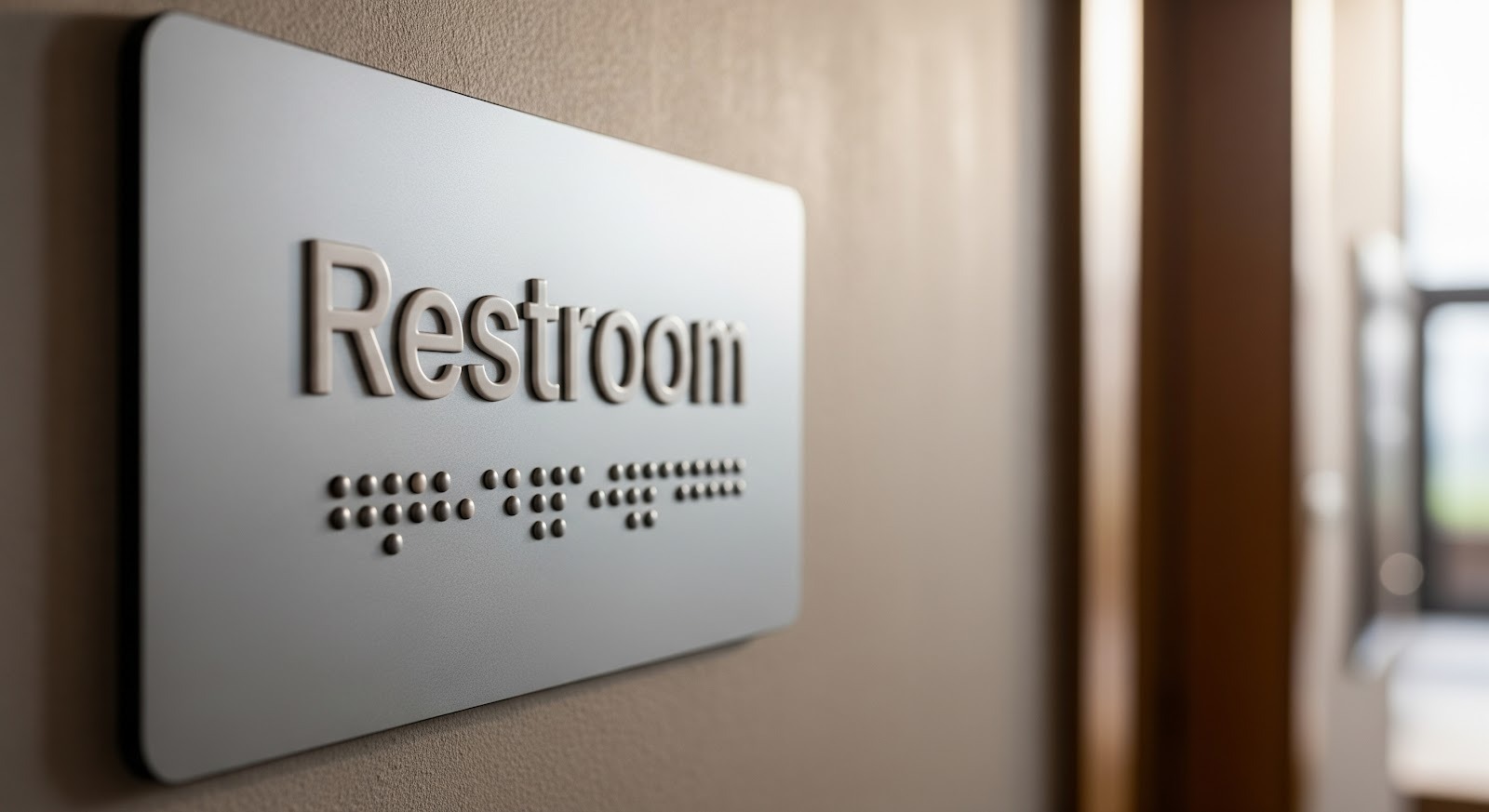 AODA compliant tactile signage Durham Region Ontario business