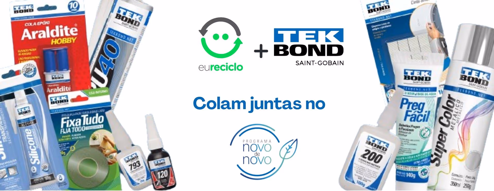 Tekbond investe em logística reversa de embalagens com eureciclo e apresenta Novo de Novo