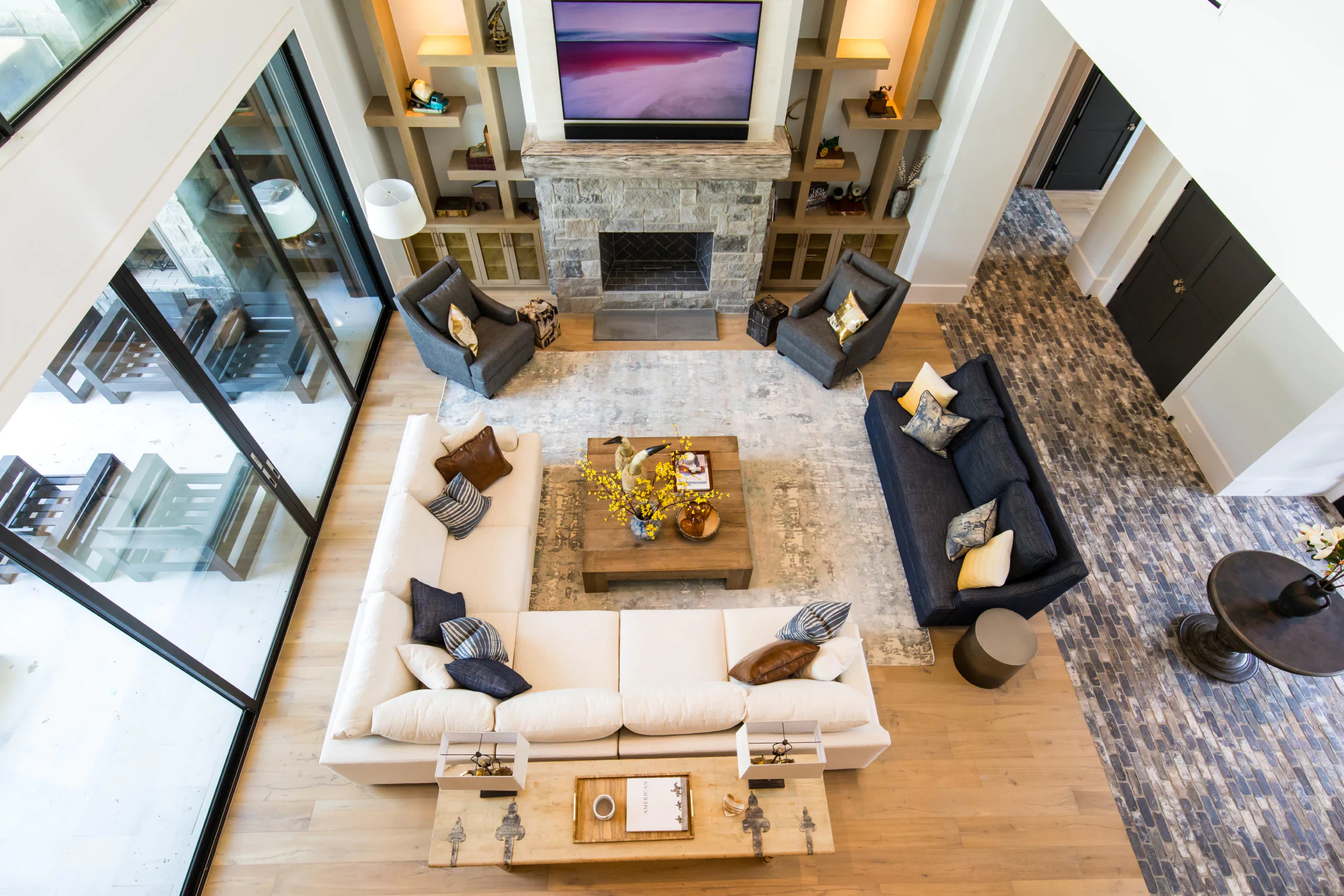 Downtown Sectional with Tanglewood Chairs