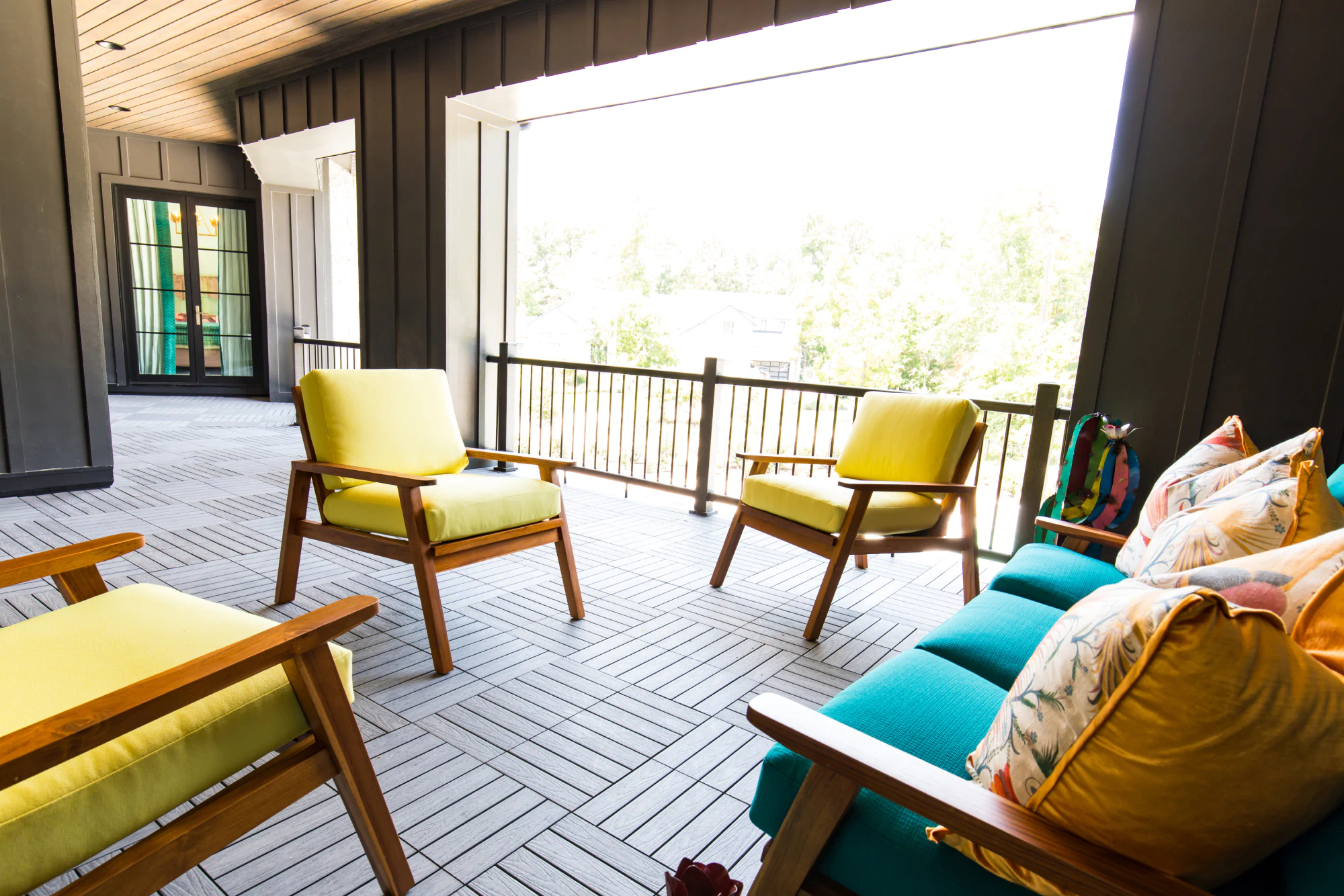 Colorful outdoorpatio furniture by Living Designs Furniture