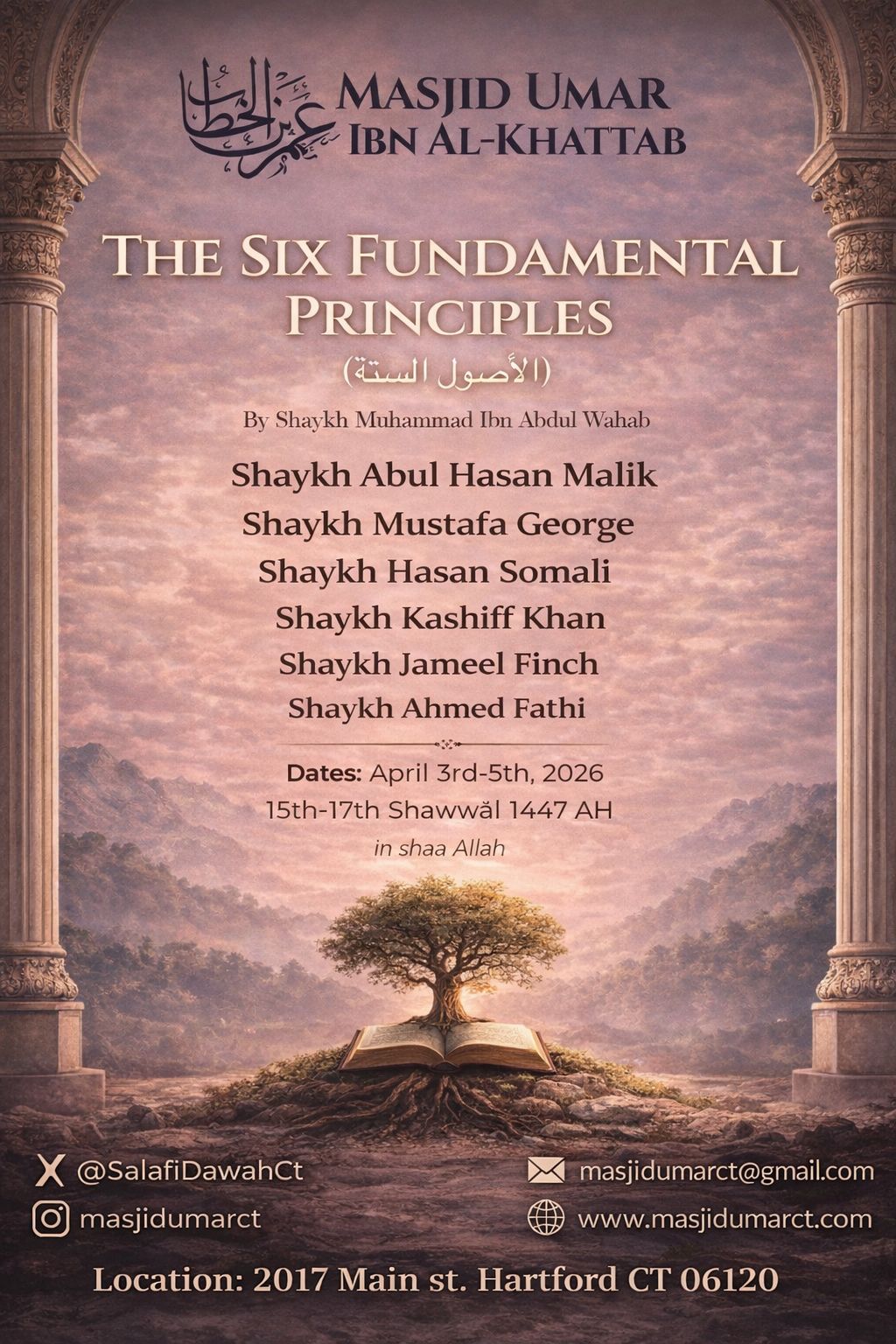 The Six Fundamental Principles Conference poster