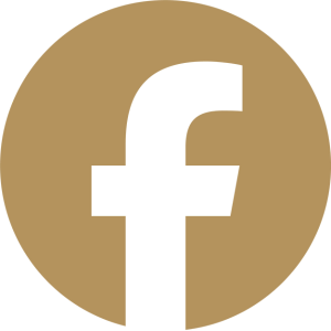 A gold circle containing the letter "f"