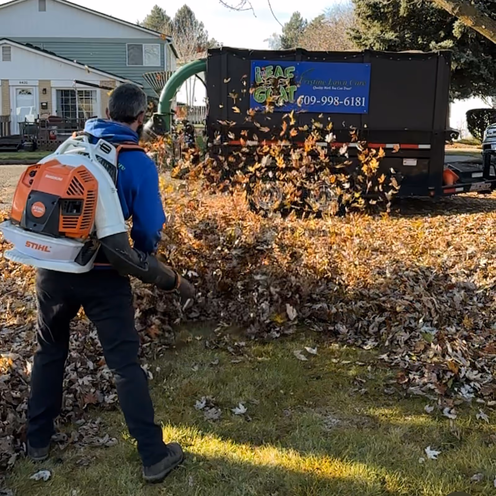 Spring cleanup leaf removal in Spokane