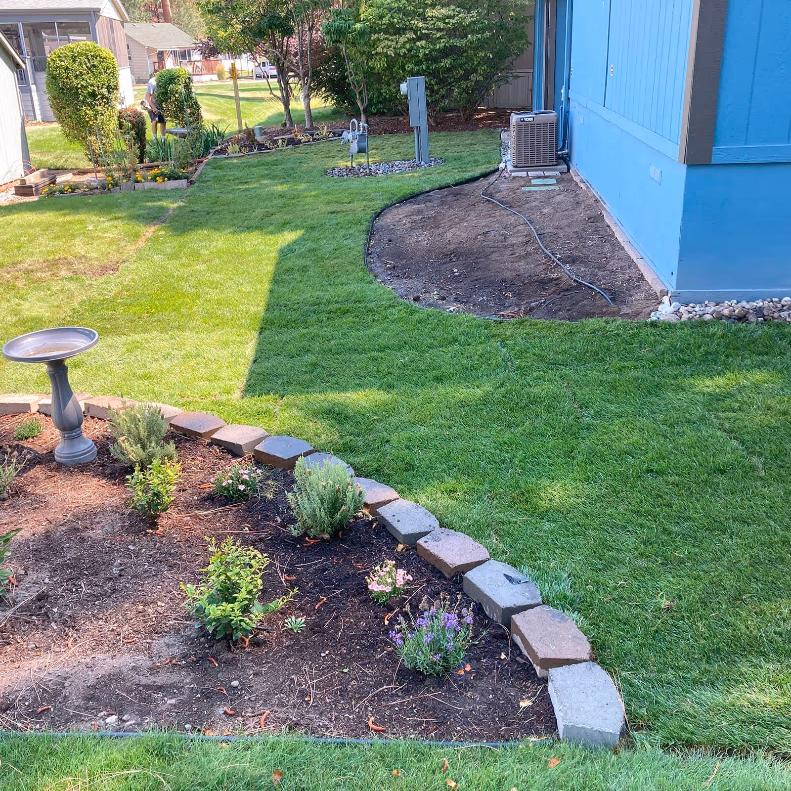Landscape design rendering for Spokane home