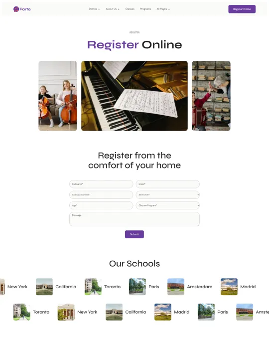 Register Online-Screenshot