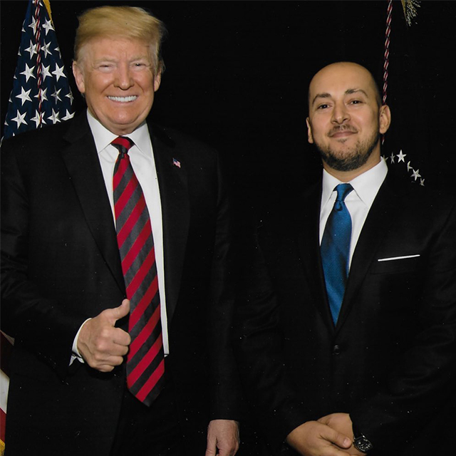Gor Adamyan at a private fundraiser with President Donald J. Trump, Washington DC, 2024