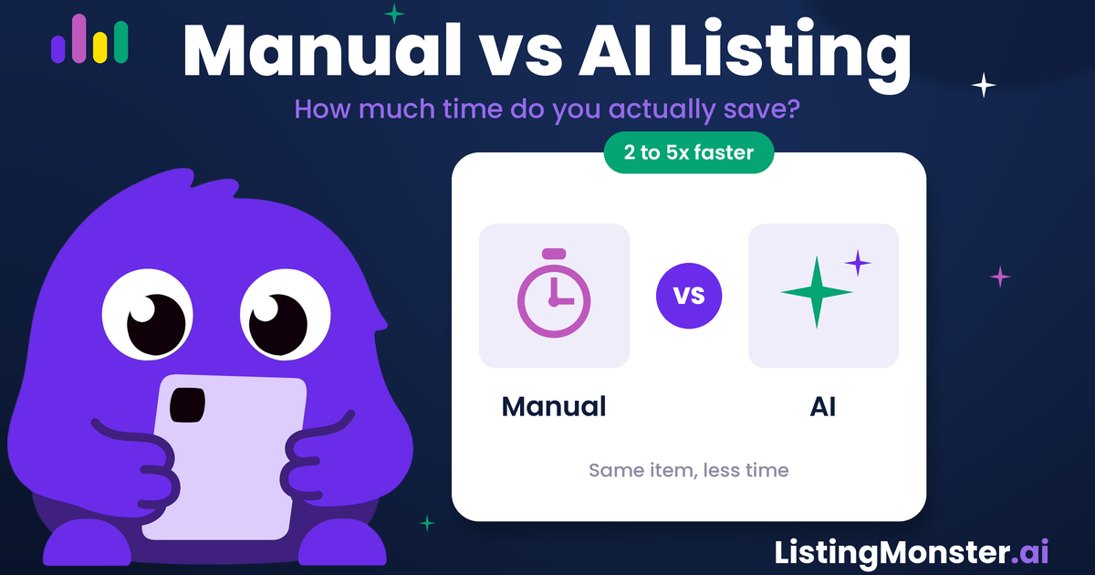 Manual Listing vs AI Listing: How Much Time Do You Actually Save?
