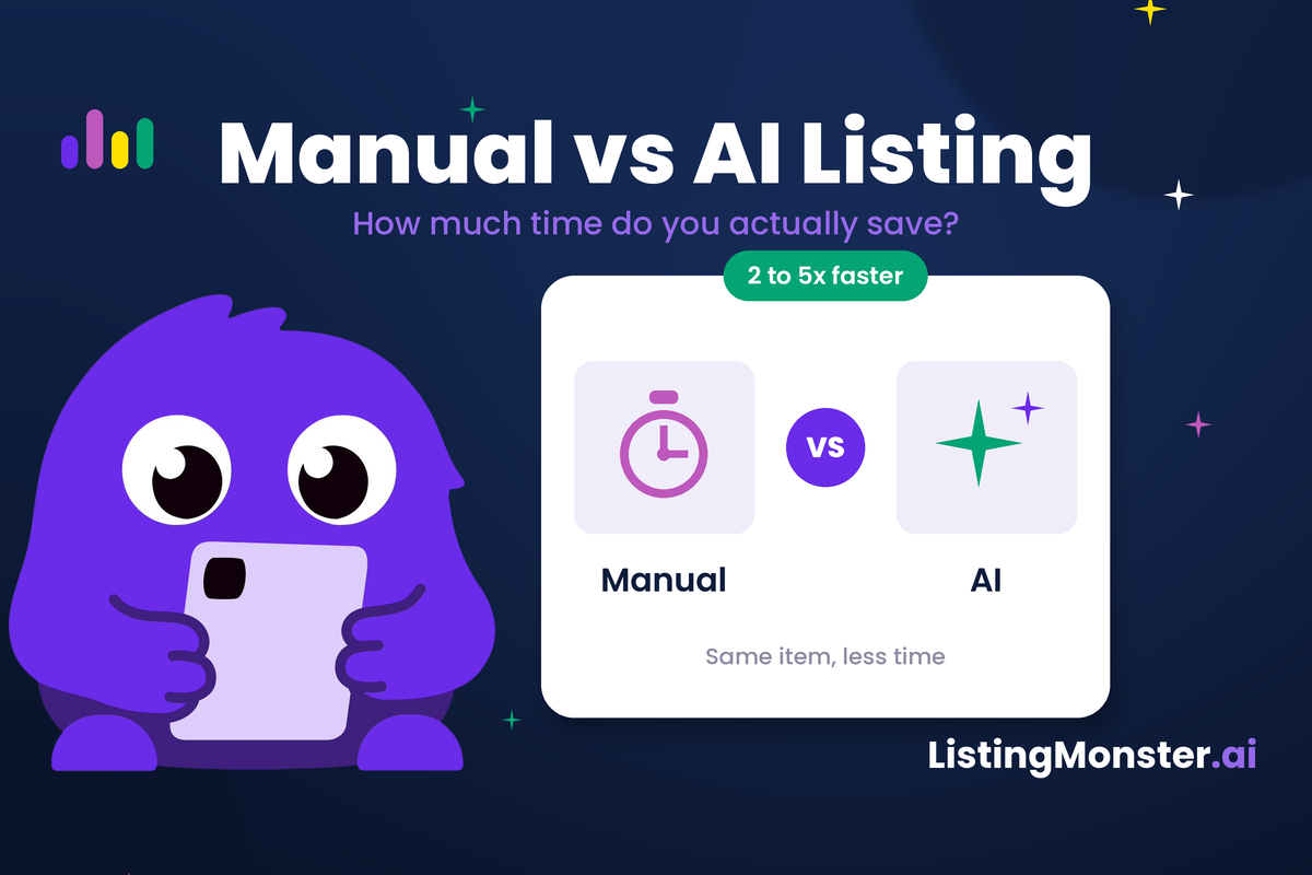 Manual Listing vs AI Listing: How Much Time Do You Actually Save?