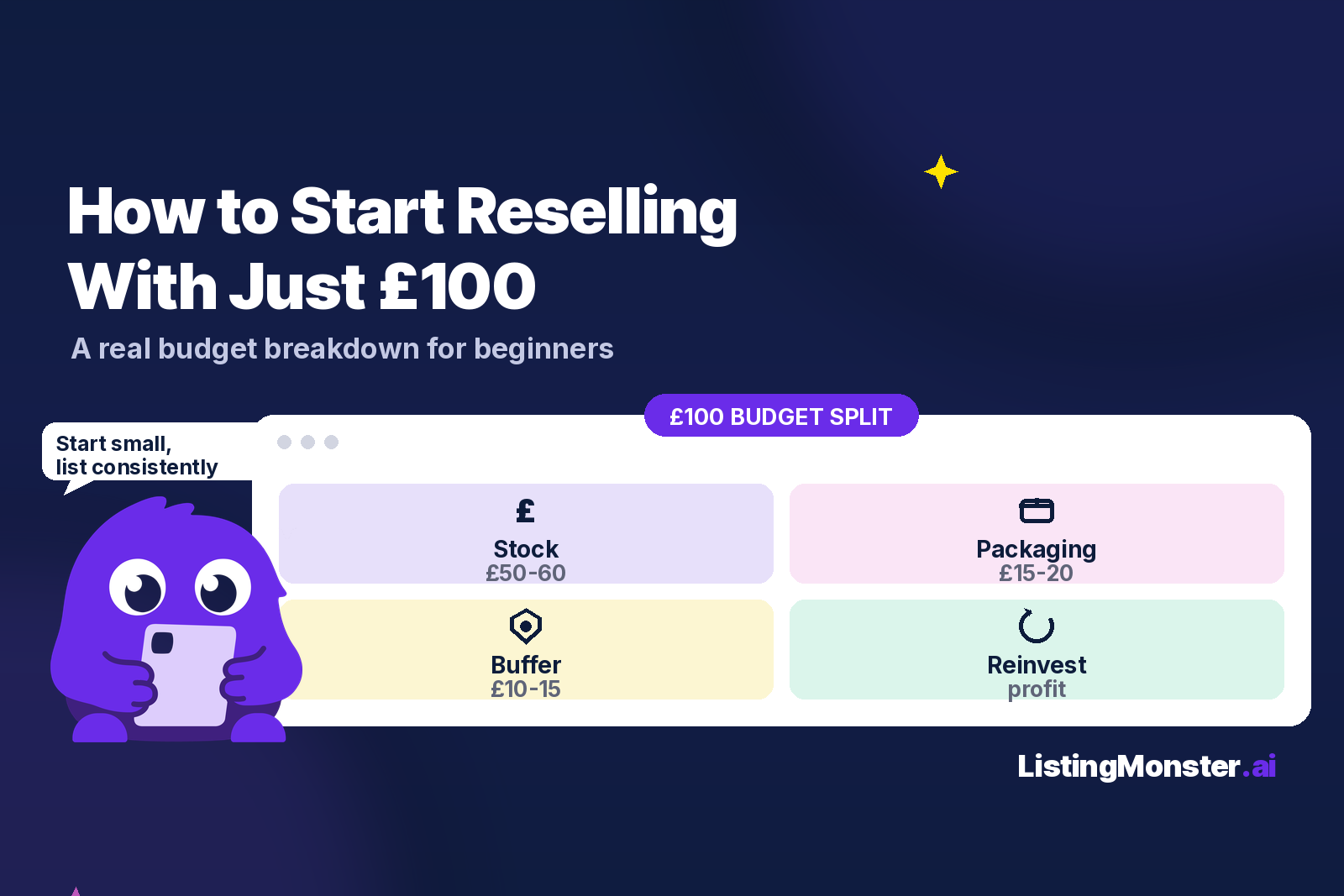 How to Start Reselling With £100