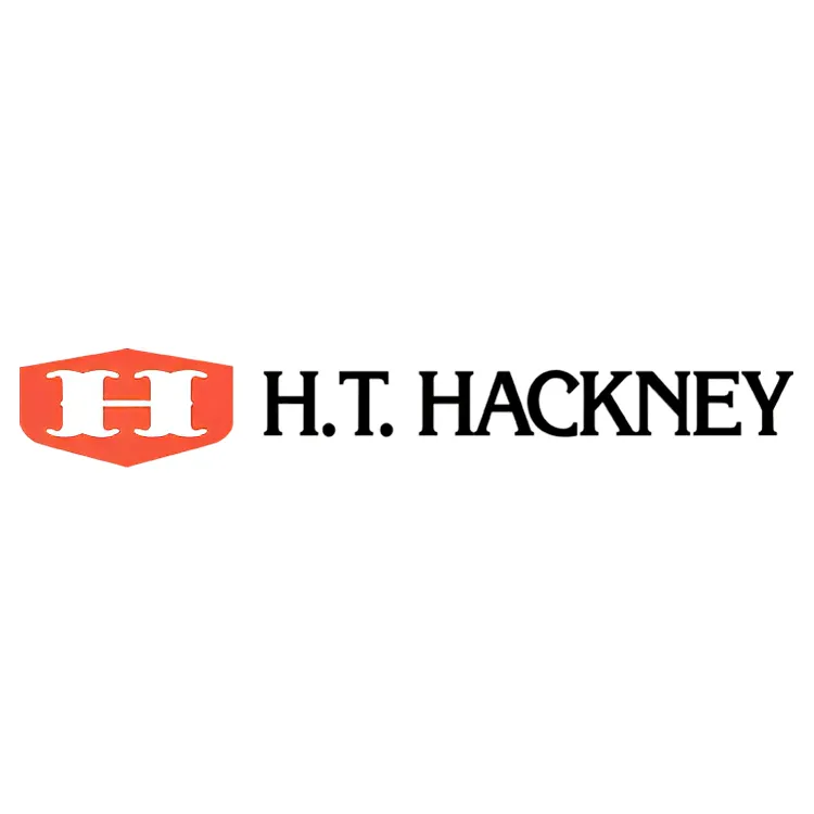 H.T. Hackney logo with a white H inside an orange hexagon to the left of the company name in black text. - Blackwell Sales Group