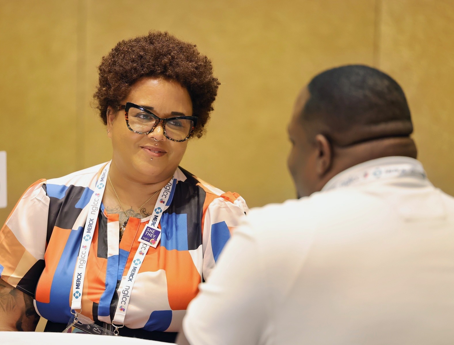 Bridget Jackson advising a nonprofit leader