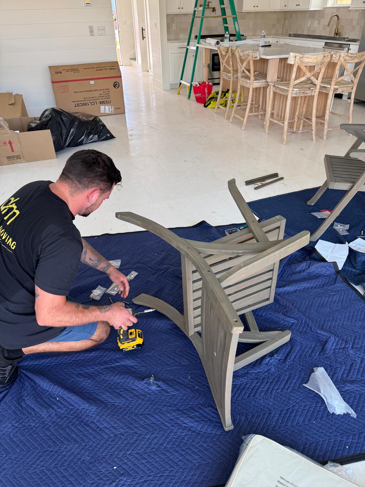 Moving Company Assembles Furniture