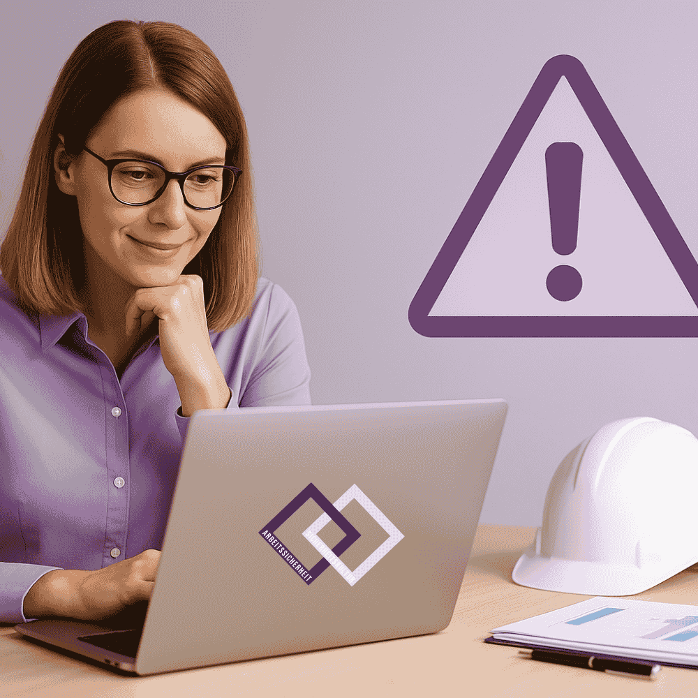 Eine Person mit einem Laptop an einem Schreibtisch und schaut sich die Vorteil der Safety Culture Ladder an