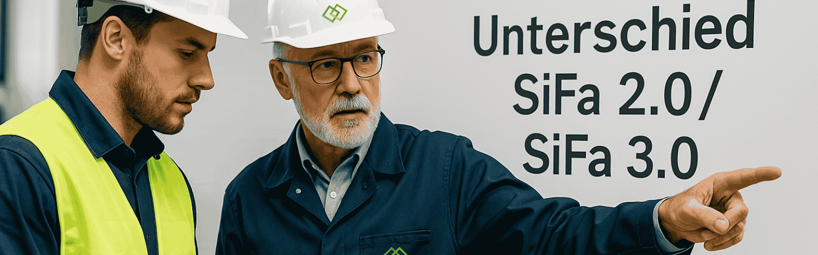 2 Personen die nun über den Unterschied SiFa 2.0 und SiFa 3.0 reden