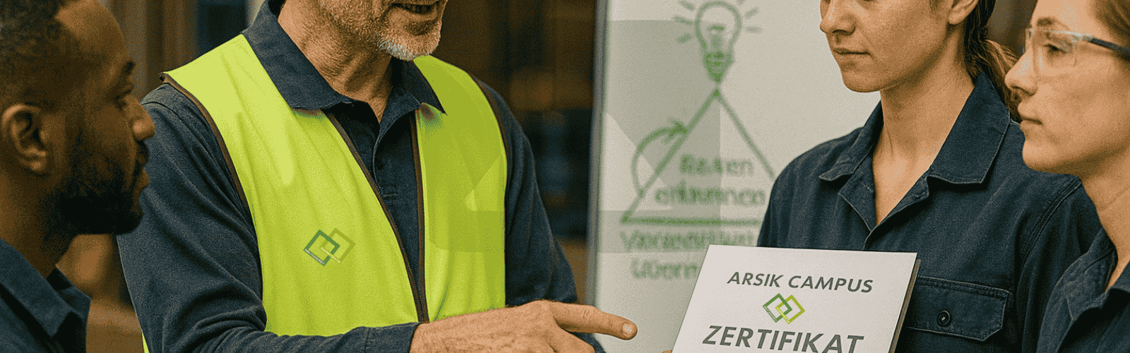 Zertifikat wird übergeben zum Thema Situational Awareness von ArSiK