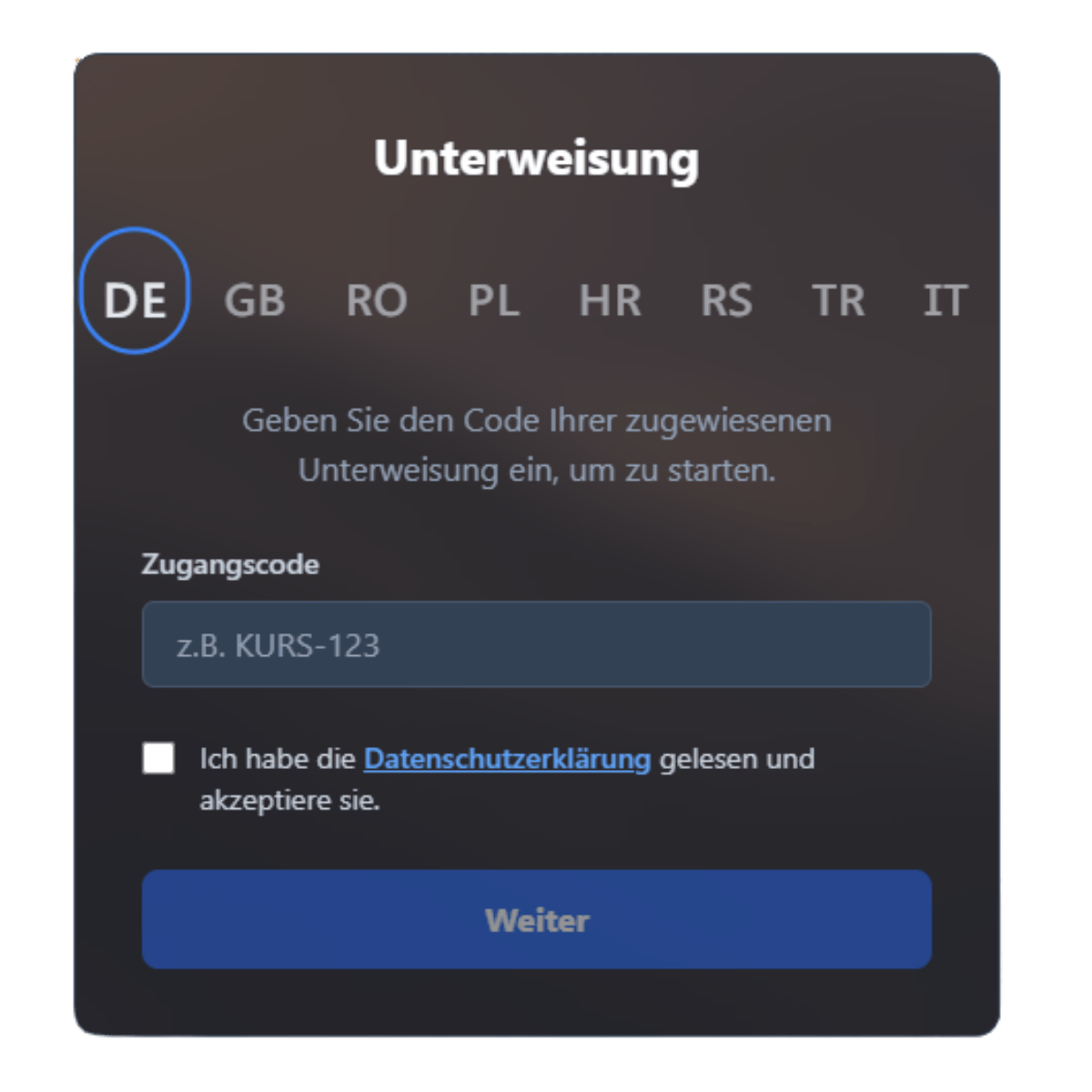 Eingabe Online Unterweisung Baustellen Fremdfirmen Besucher