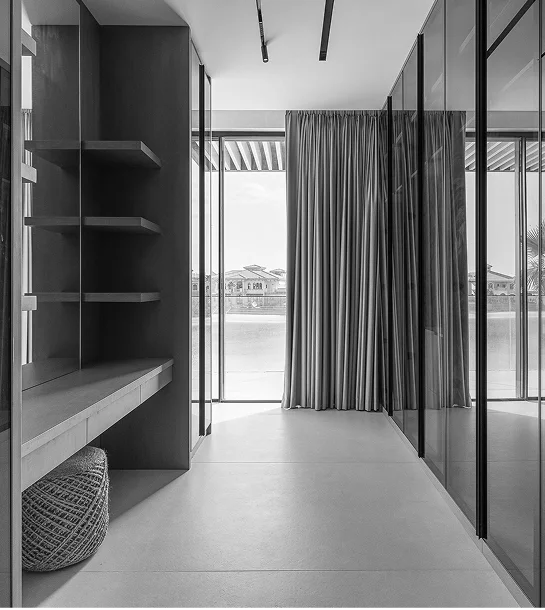 interior fit out of a wardrobe