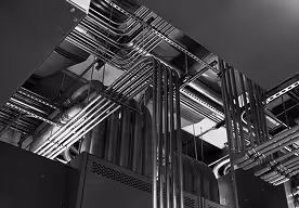 interior fit out of a luxury yacht featuring custom made designer furniture