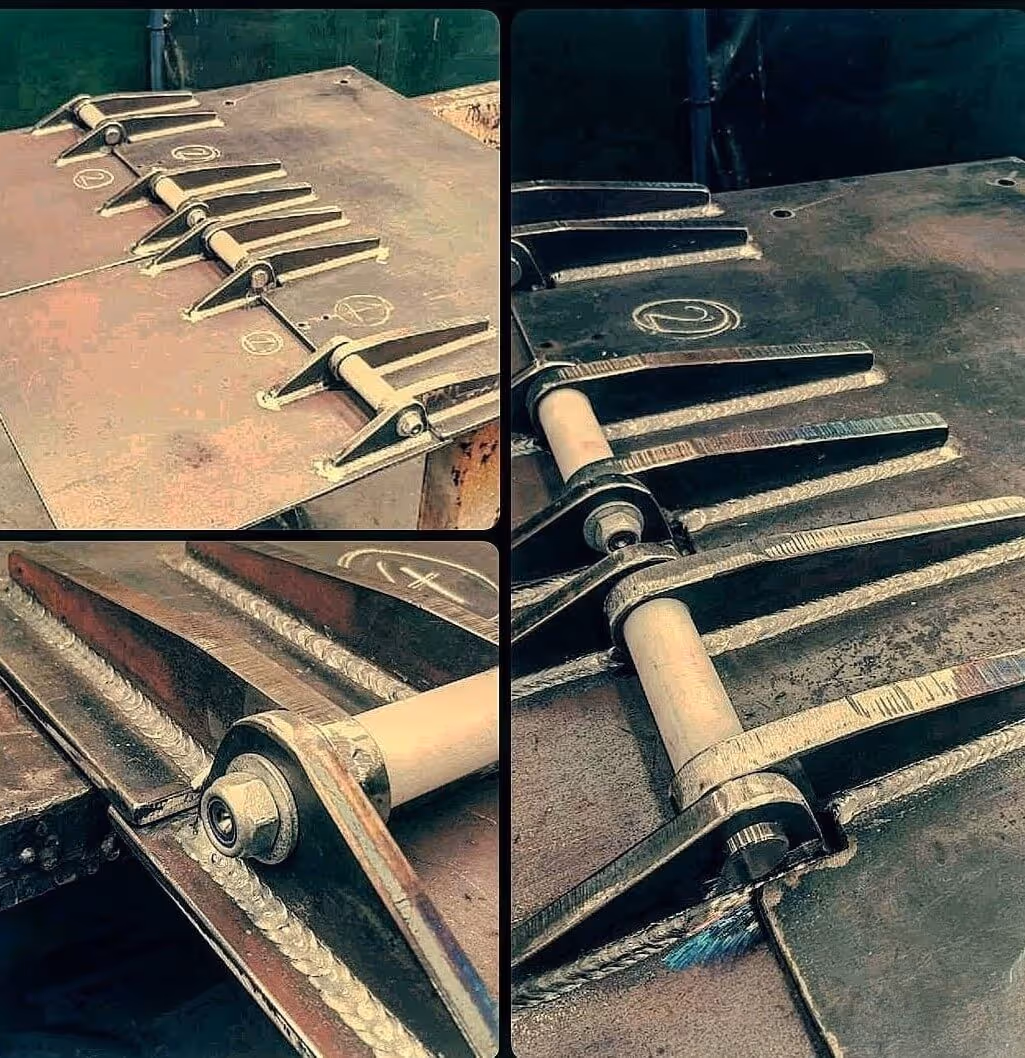 Mild steel structural support beam fabrication using MIG welding