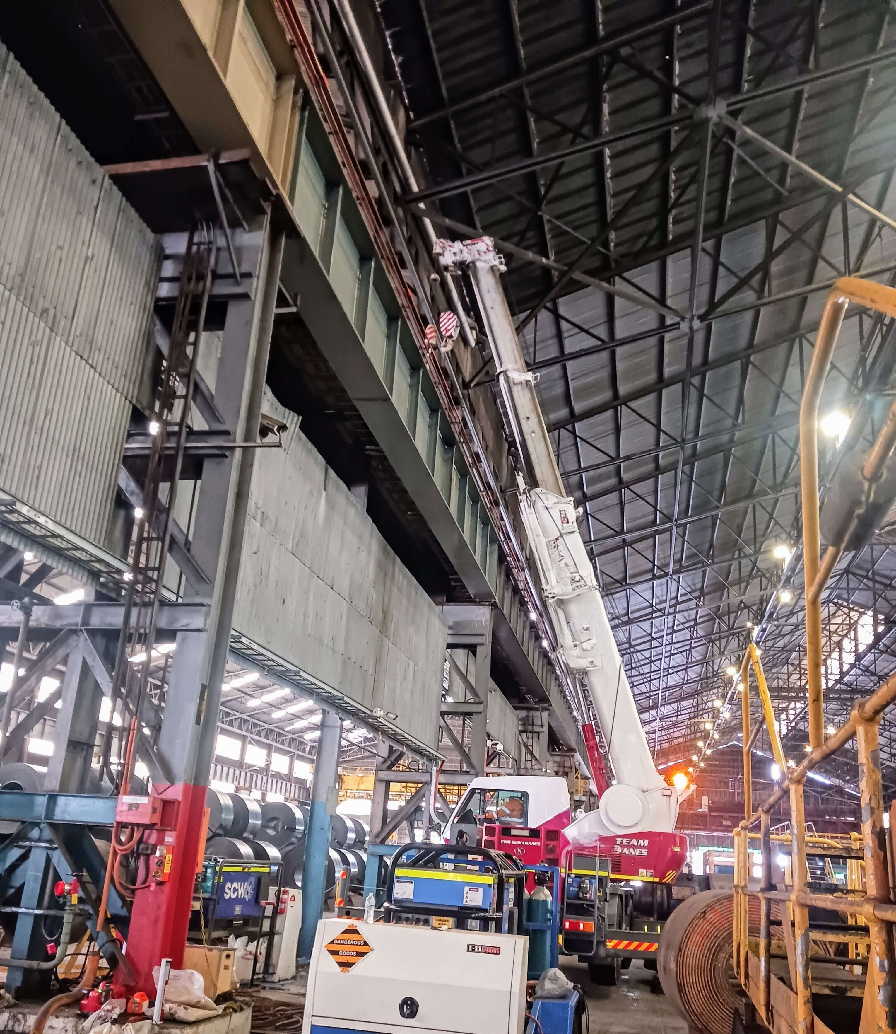 Repair of overhead crane rail with specialised welding procedure