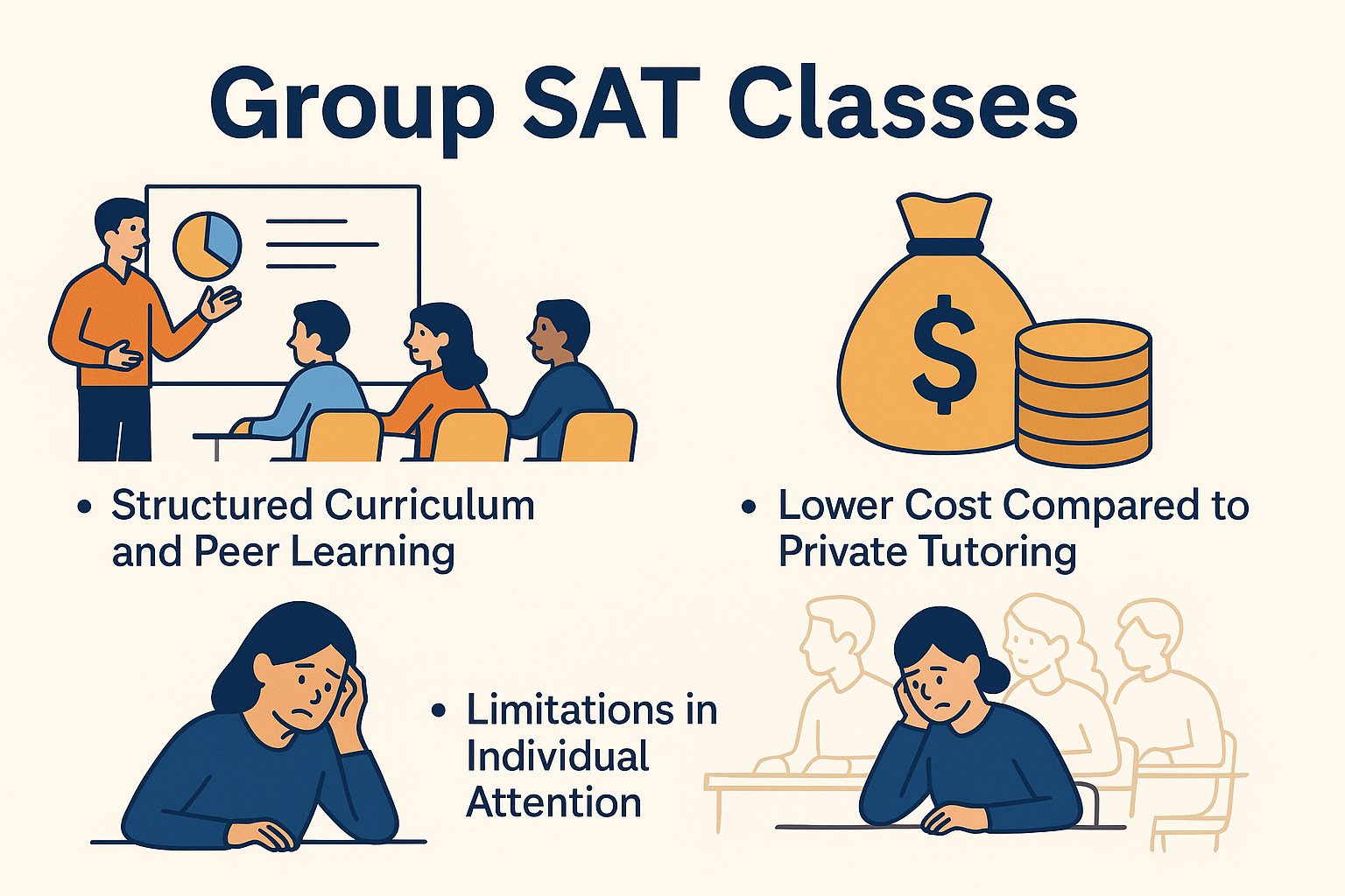 students self study, students prepare, sat 1400, more comprehensive course