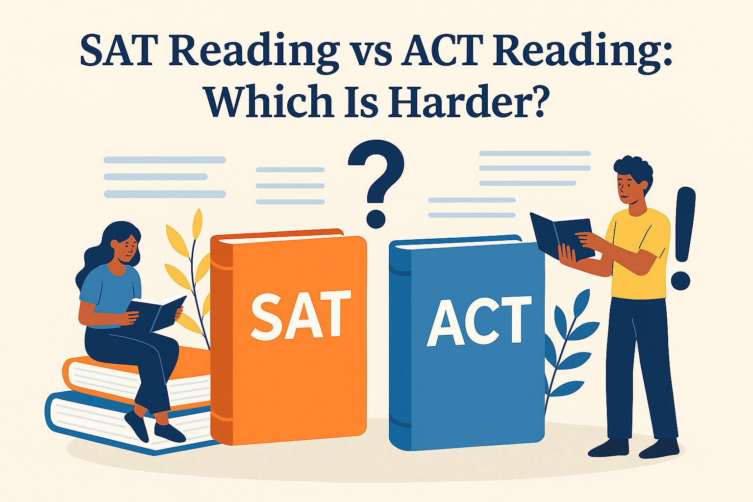 act math, science test, just over an hour, optional science test