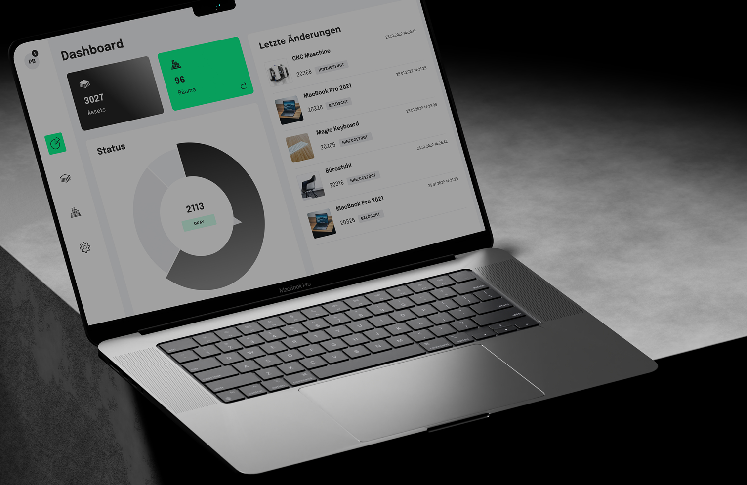 Dashboard mockup