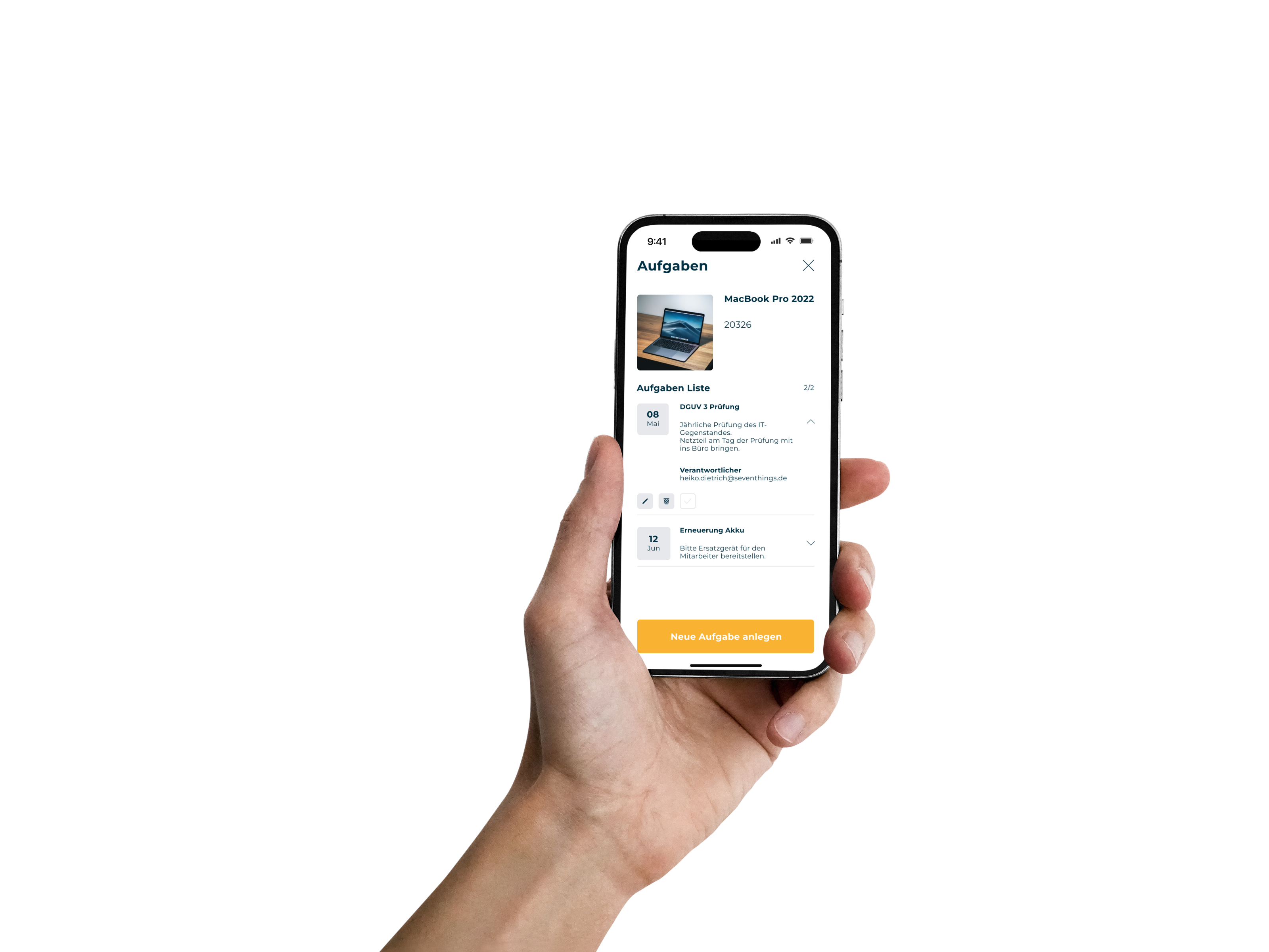 Platform dashboard on mobile display