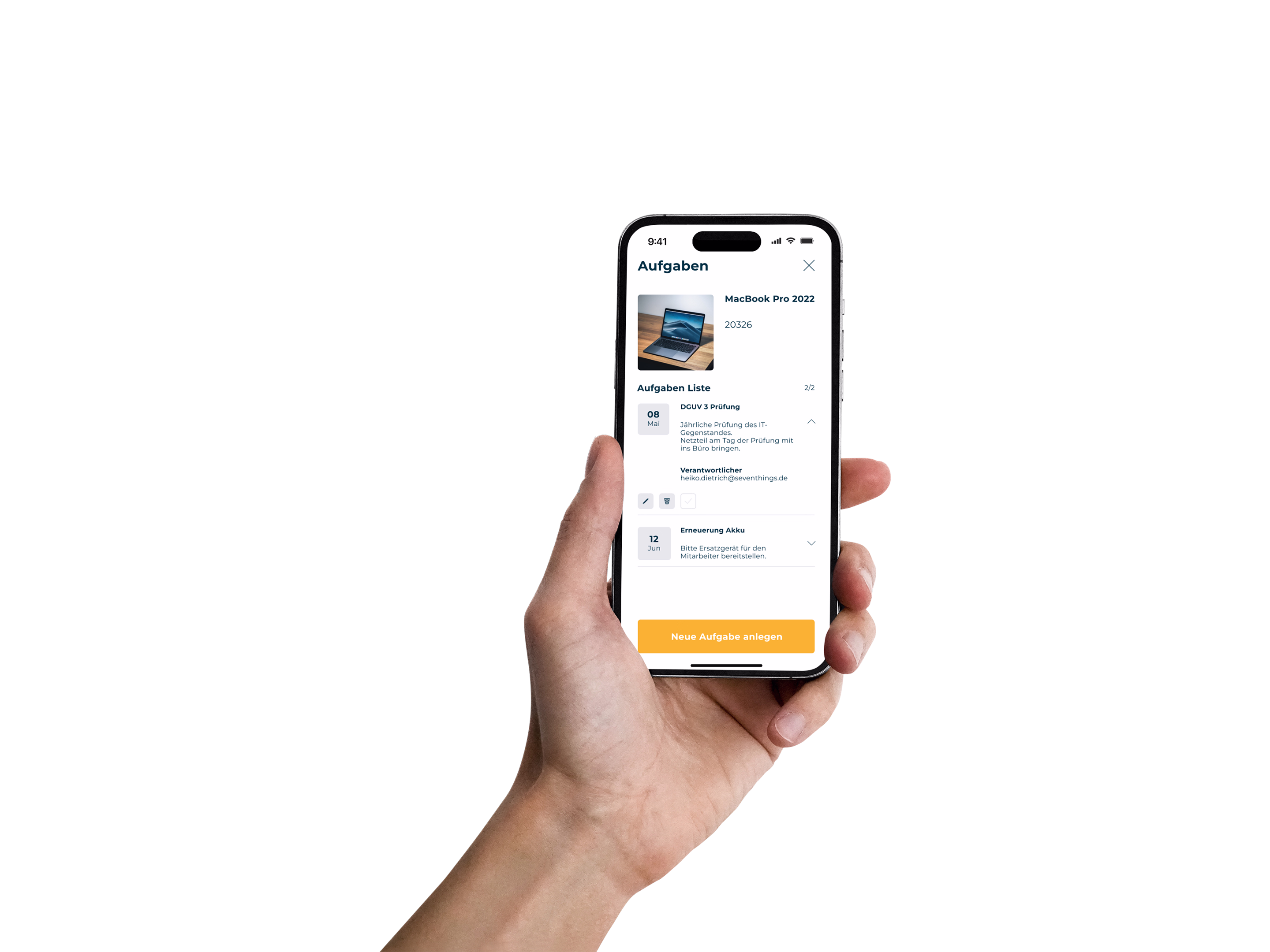 Platform dashboard on mobile display