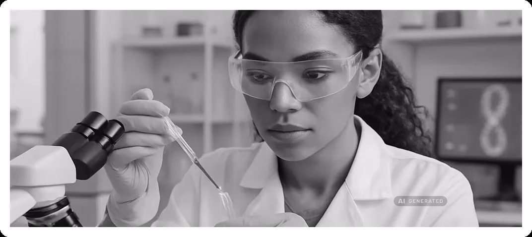 Medical lab worker