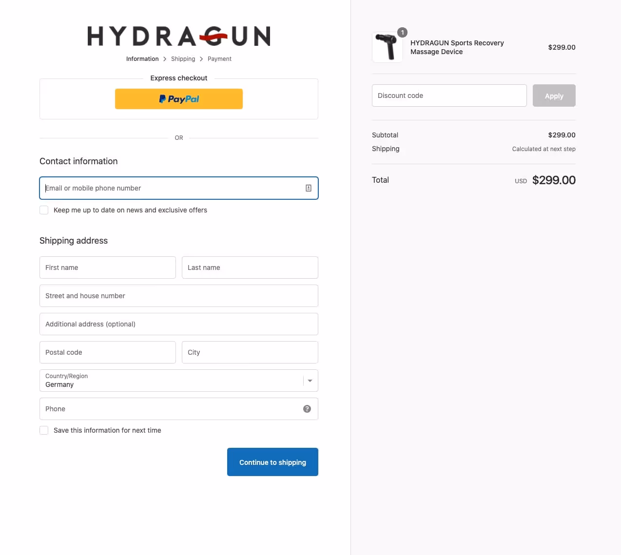 Shopify Screenshot