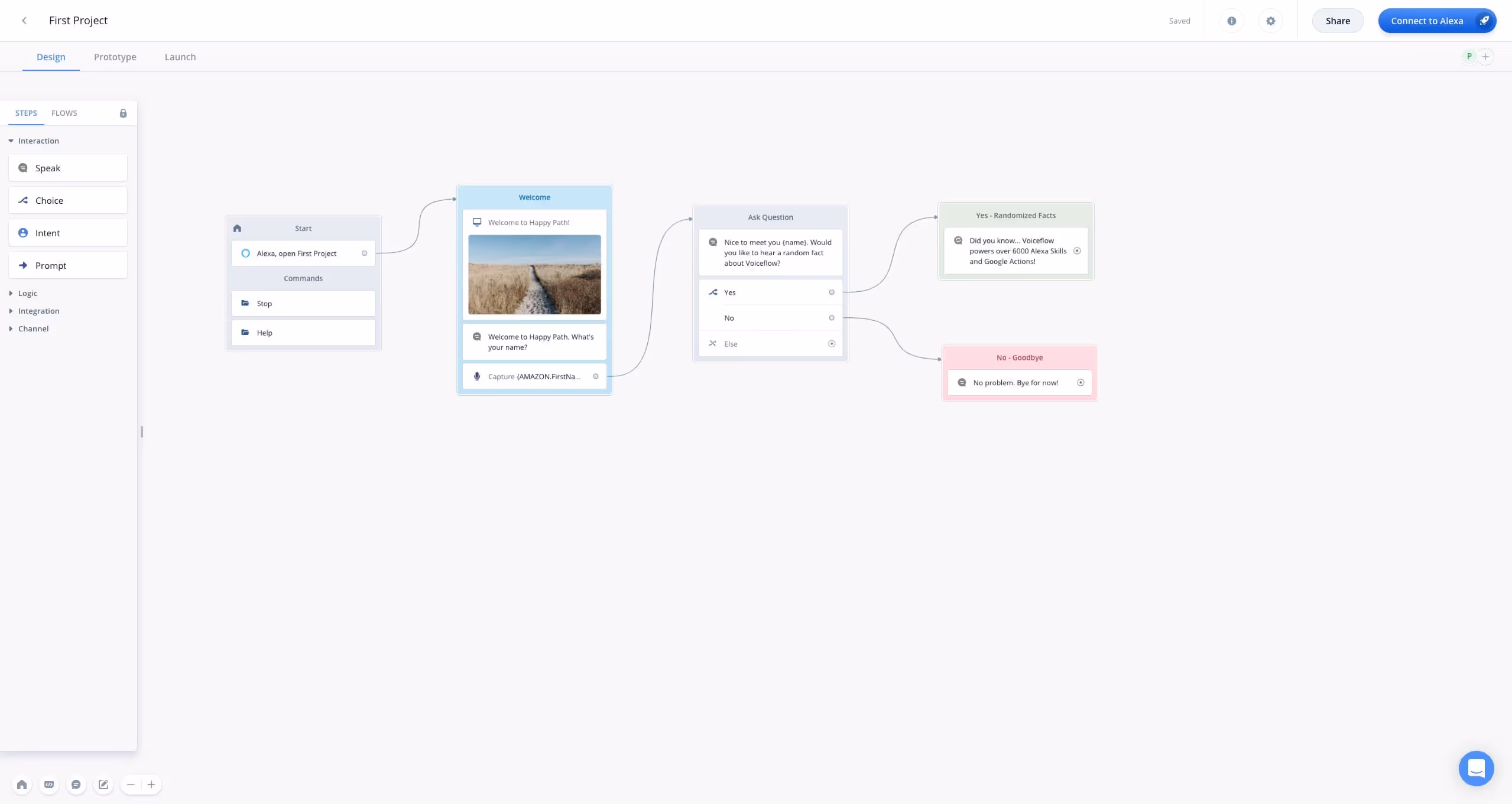 Voiceflow Screenshot
