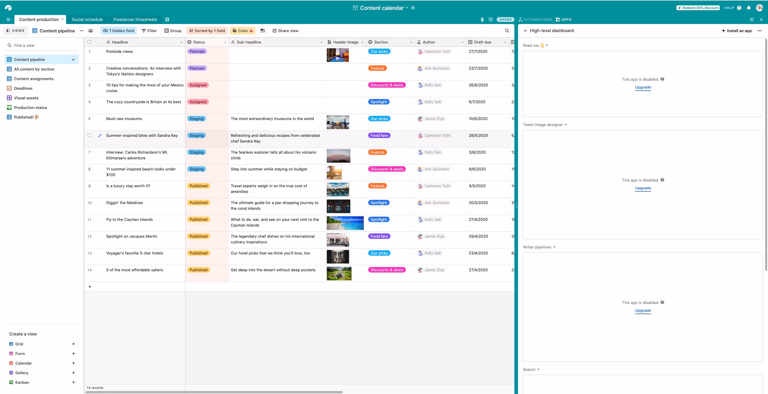 Airtable Screenshot
