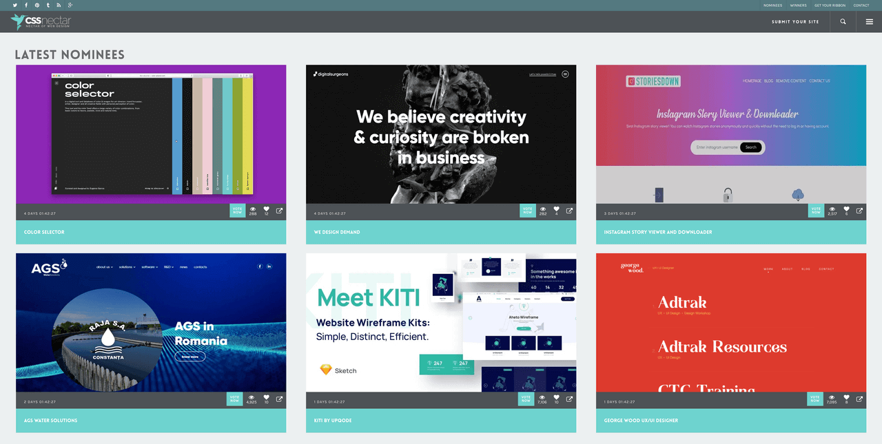 css-nectar-website-screenshot