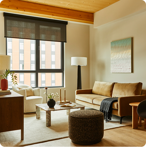 Living spaces filled with natural light