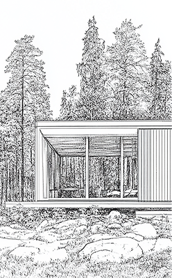 Sketch of house