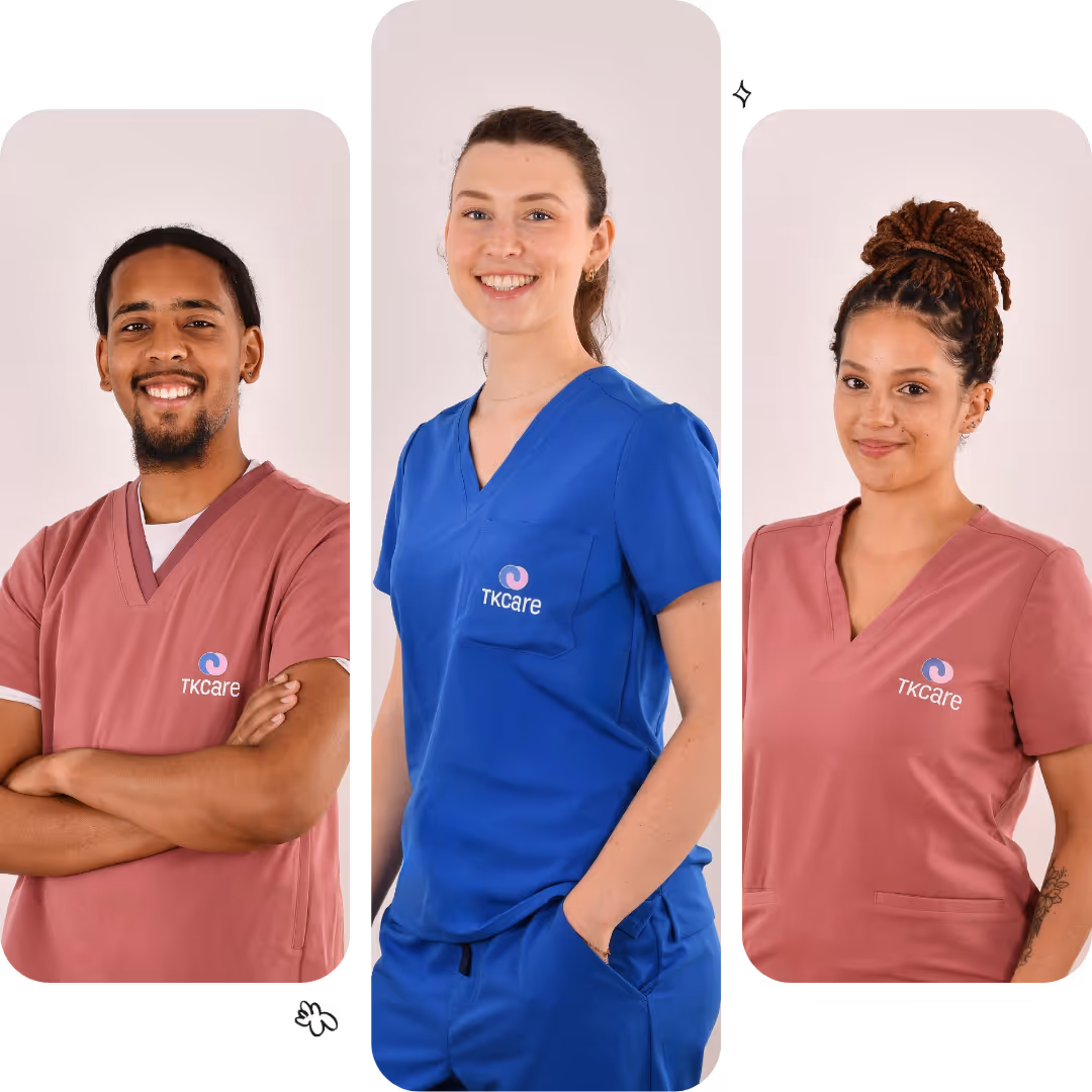soignants en blouse tkcare