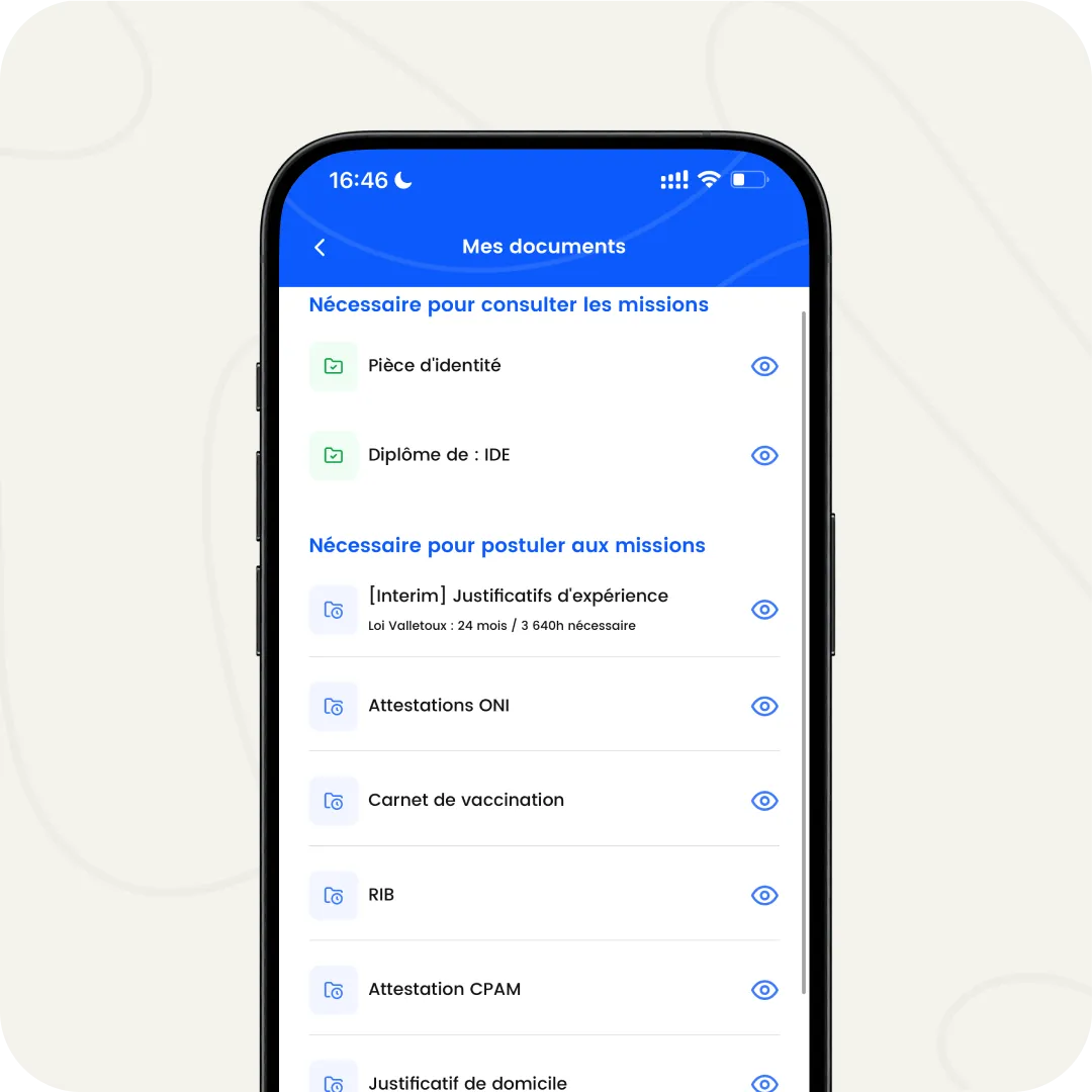 application tkcare - inscription