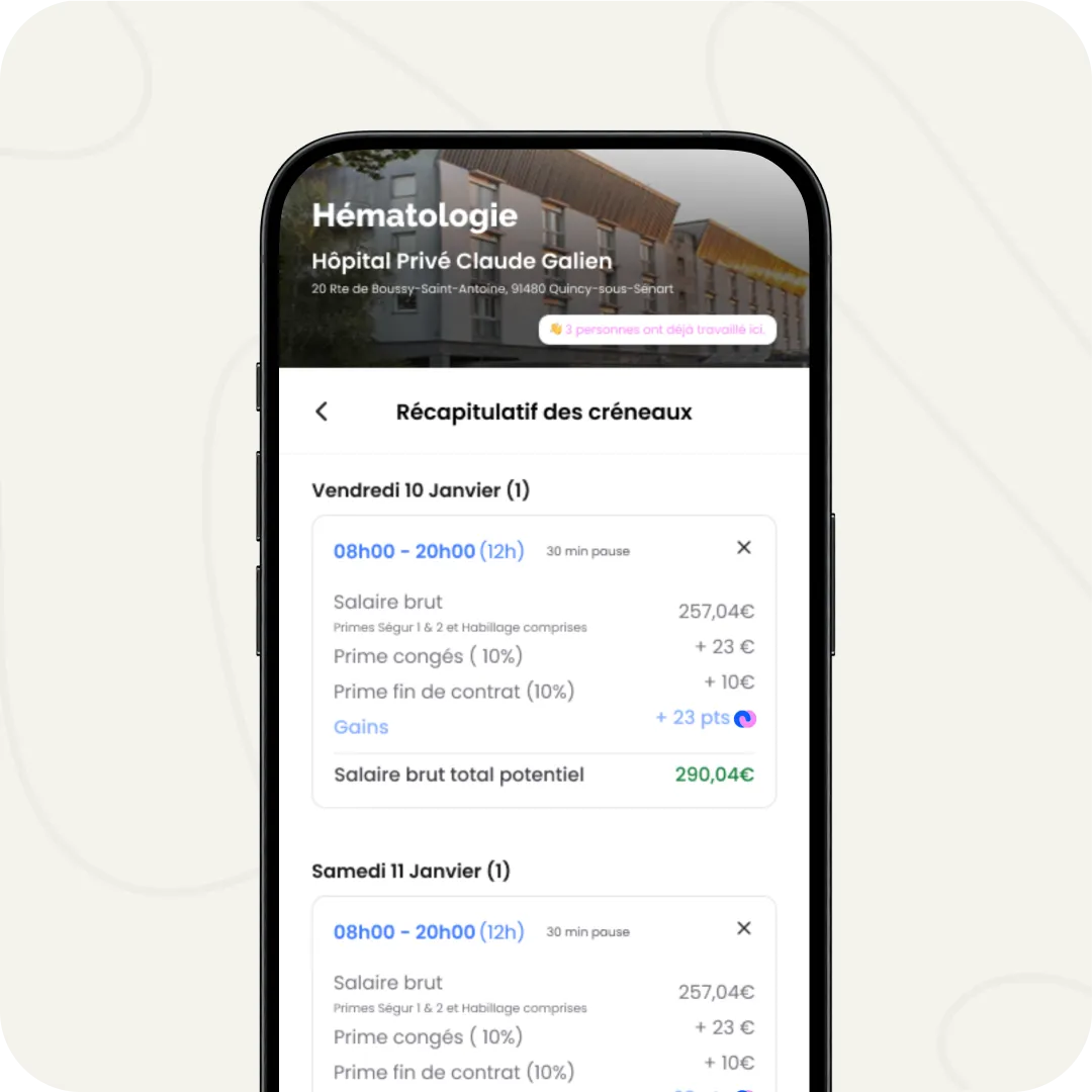 application tkcare - postuler