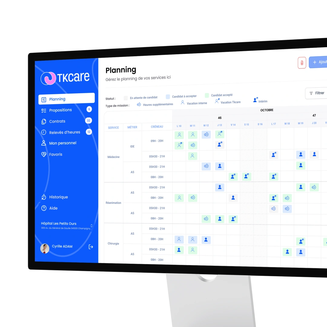 application tkcare desktop agenda