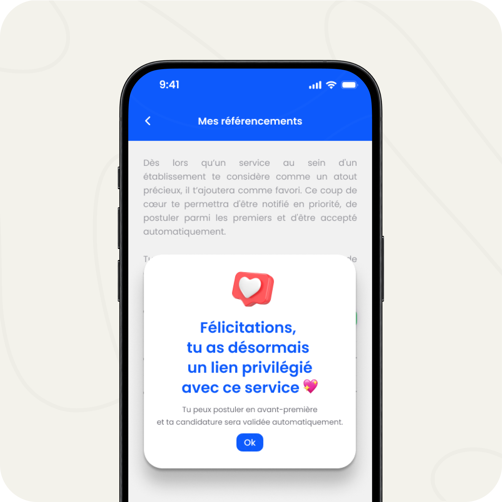 application tkcare - fidélisation