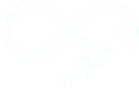 An image of an infinite sign on a black background.